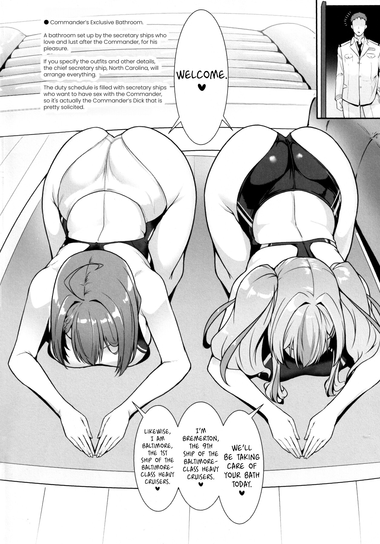 Hentai Manga Comic-Commander's Exclusive Baltimore-class Racing Swimsuit Soapland-Read-3